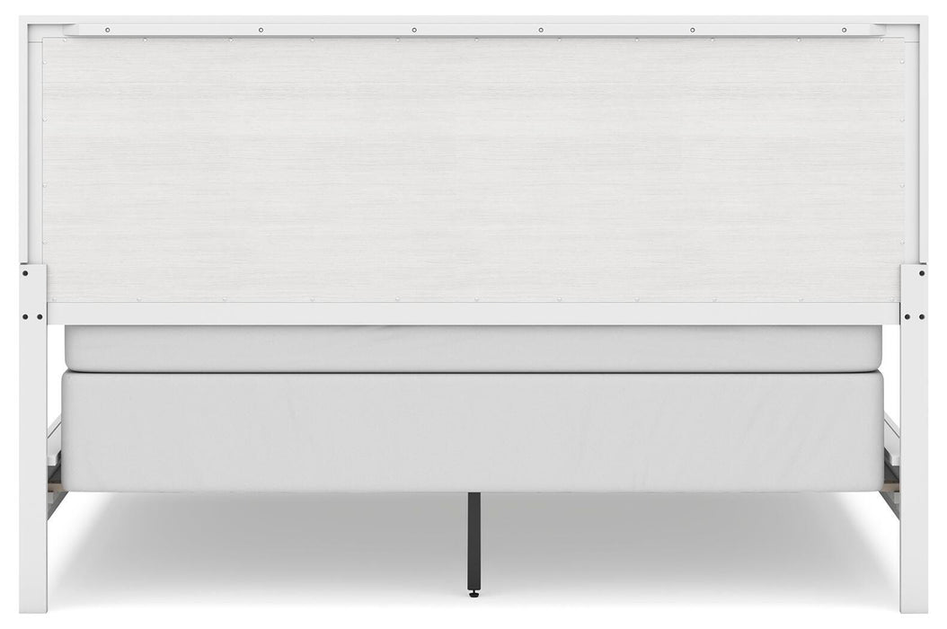 Binterglen California King Panel Bed, Dresser, Mirror, Chest and Nightstand