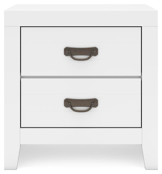 Binterglen Twin Panel Bed with Mirrored Dresser and Nightstand
