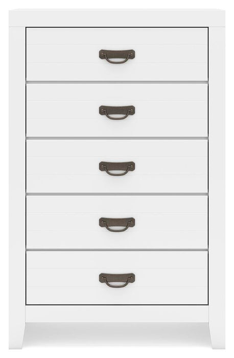 Binterglen Full Panel Bed, Dresser, Mirror, Chest and Nightstand