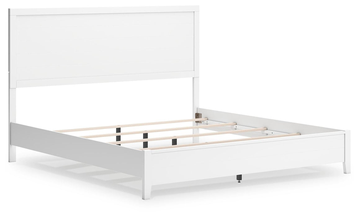 Binterglen King Panel Bed, Dresser, Mirror, Chest and Nightstand