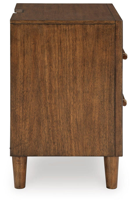 Lyncott California King Upholstered Bed, Dresser, Mirror, Chest and Nightstand
