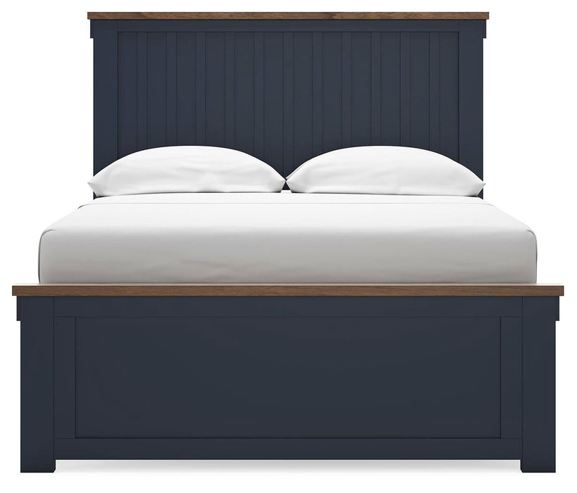 Landocken Full Panel Bed, Dresser and Mirror
