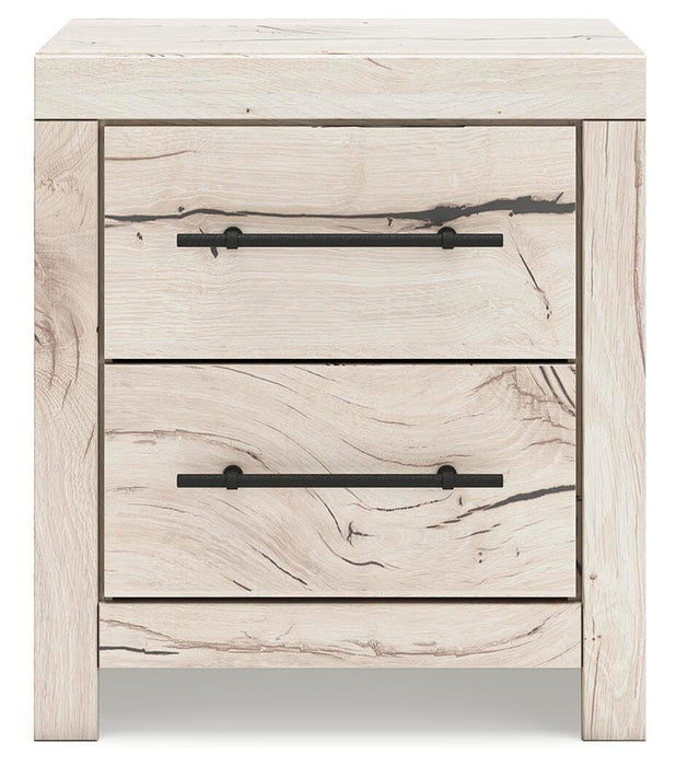 Lawroy King Panel Bed with Storage, Dresser, Mirror, Chest and Nightstand