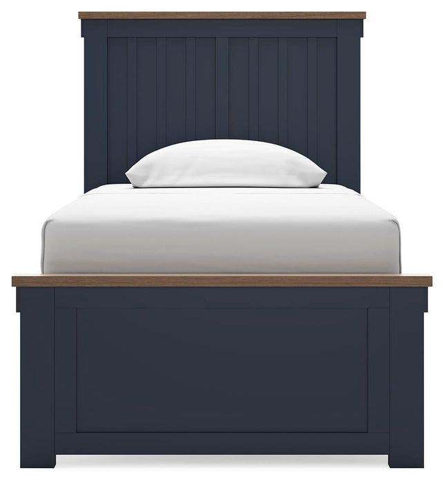 Landocken Twin Panel Bed, Dresser, Mirror and Nightstand