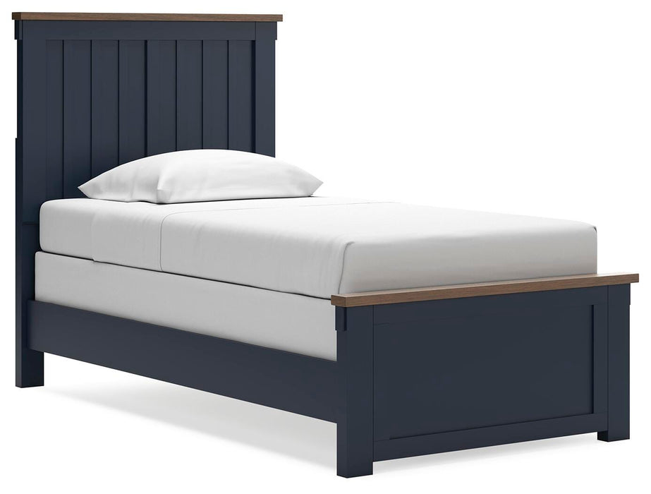 Landocken Twin Panel Bed, Dresser and Mirror