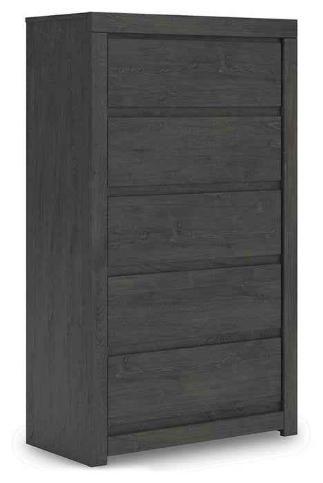Fraluna Queen Panel Bed, Dresser, Mirror, Chest and Nightstand