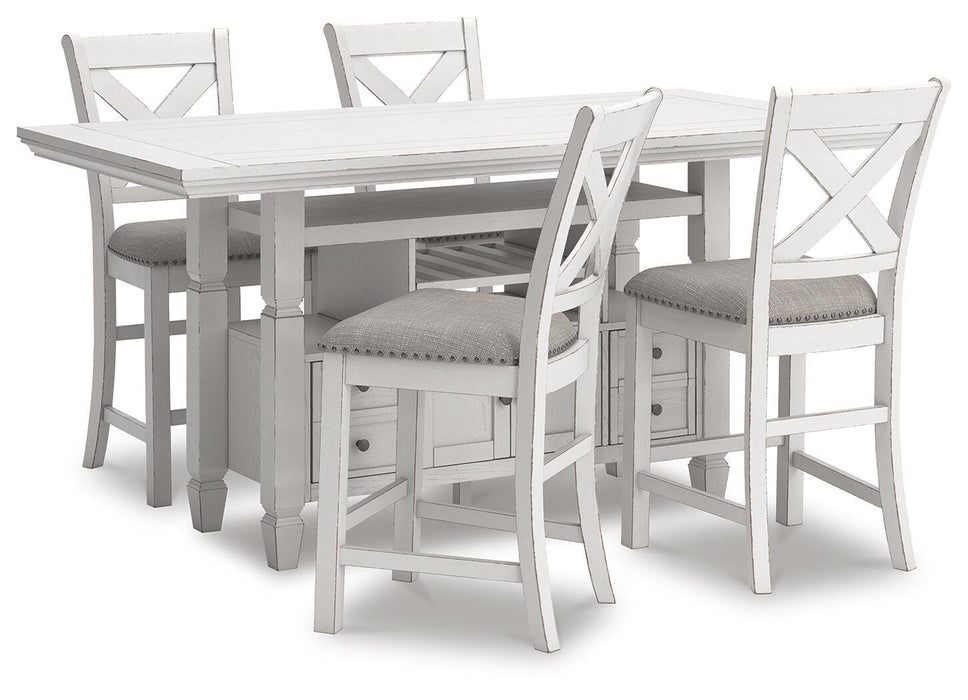 Robbinsdale Counter Height Dining Table and 4 Barstools