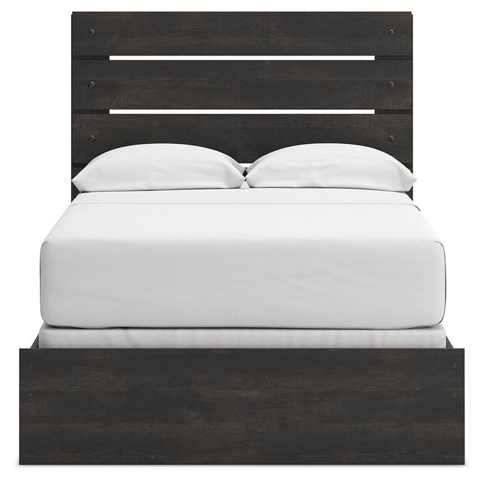 Hollivern Full Panel Bed, Dresser and Mirror