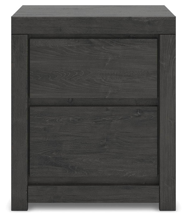 Fraluna King Panel Storage Bed, Dresser, Mirror and Nightstand
