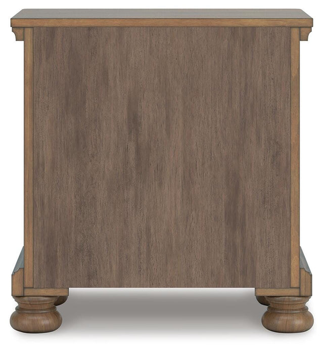 Feddinger California King Storage Sleigh Bed with Mirrored Dresser, Chest and Nightstand