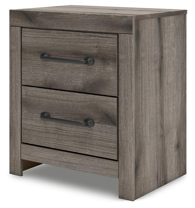Graystorm Twin Panel Storage Bed, Dresser, Mirror and Nightstand