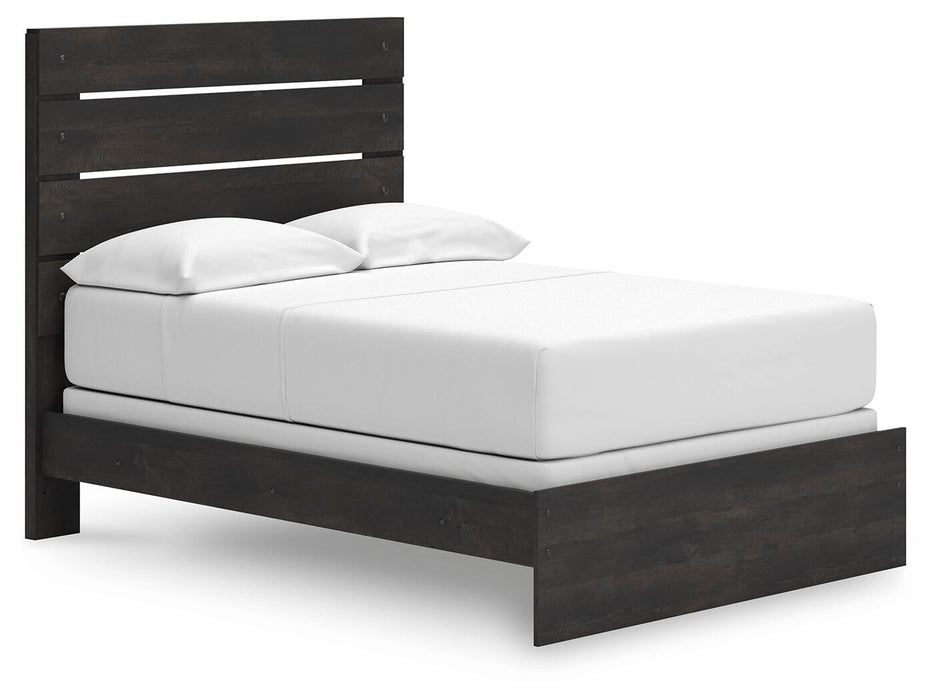 Hollivern Full Panel Bed, Dresser, Mirror, Chest and Nightstand