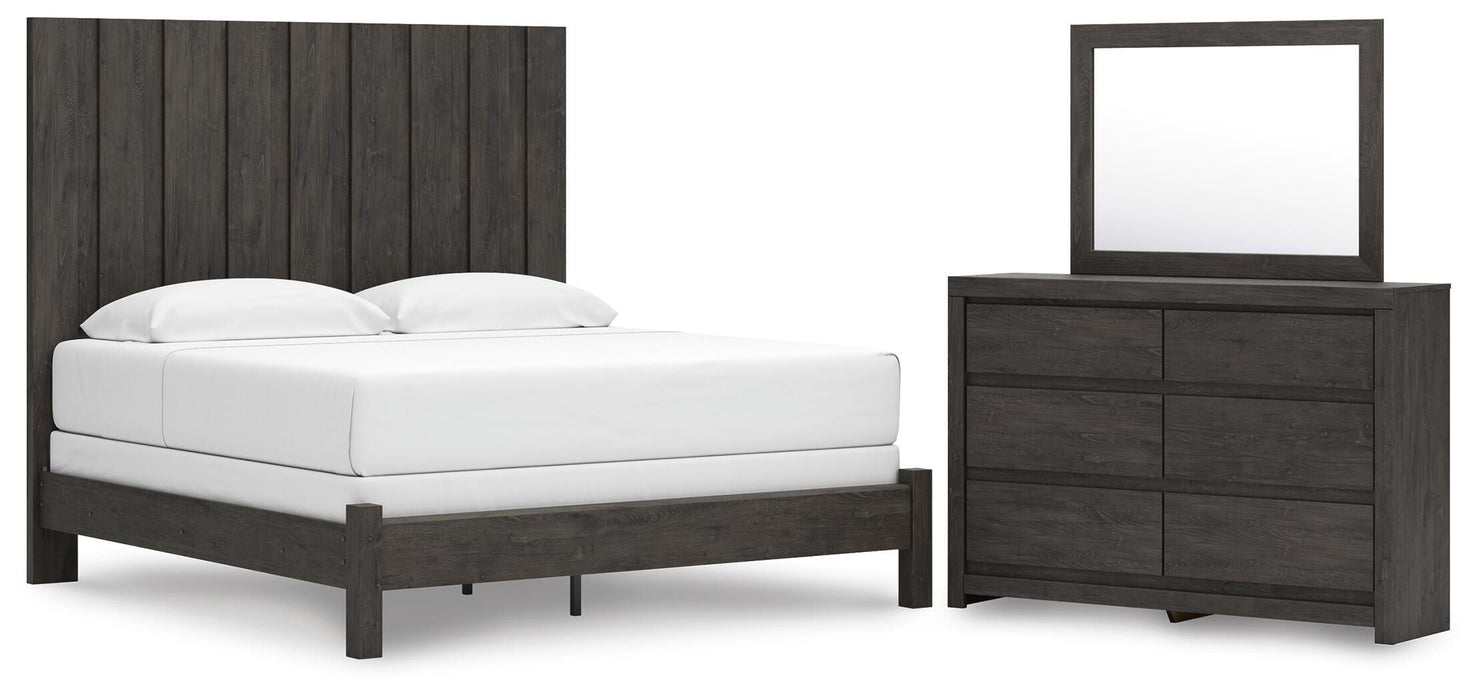 Fraluna King Panel Bed, Dresser and Mirror