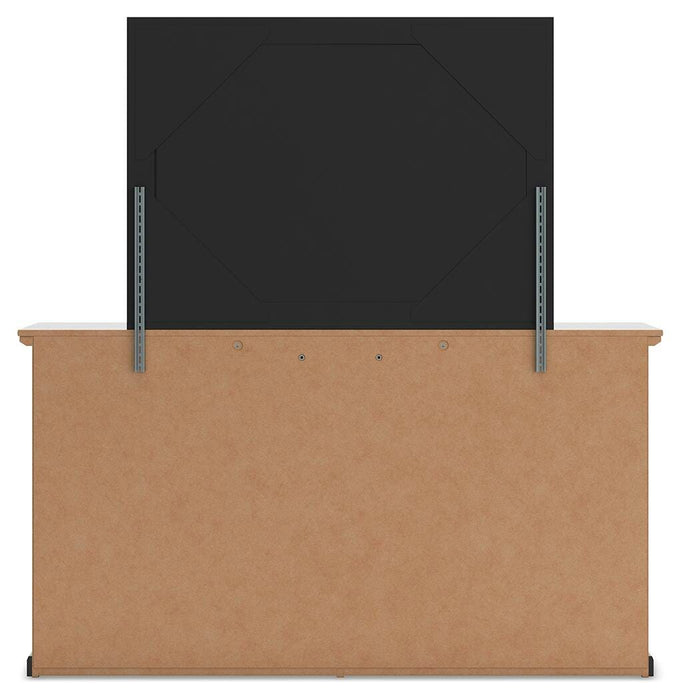 Maribel Full Panel Bed, Dresser and Mirror