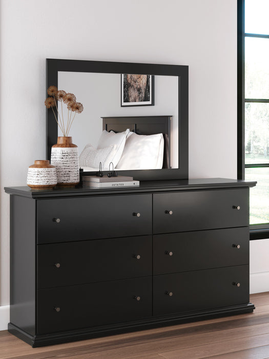 Maribel Queen Panel Bed, Dresser and Mirror