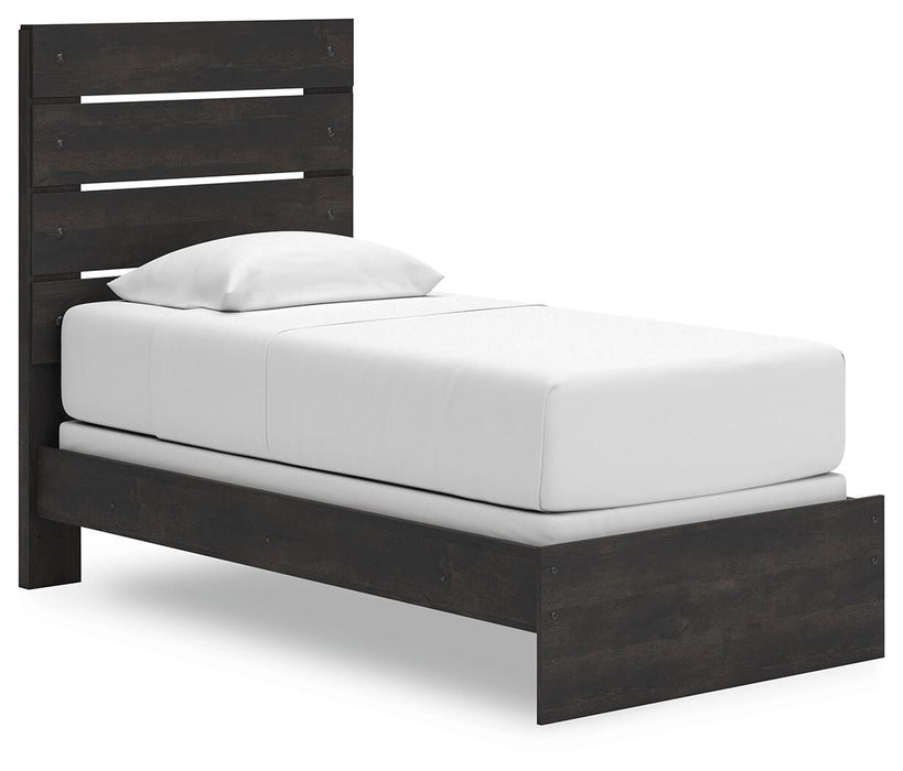 Hollivern Twin Panel Bed, Dresser, Mirror and Nightstand