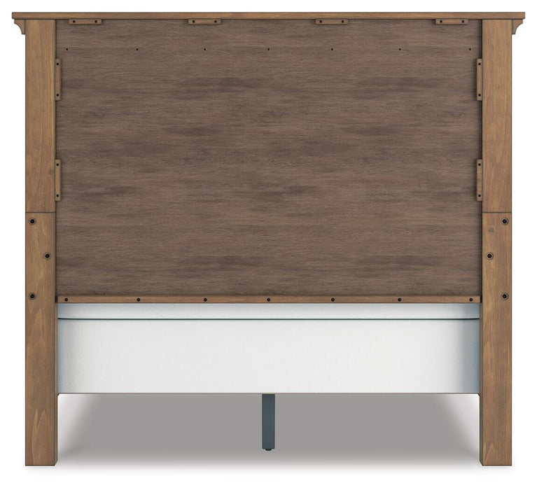 Feddinger Queen Panel Bed with Mirrored Dresser