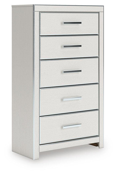 Zuraleus Queen Upholstered Panel Platform Storage Bed, Dresser, Mirror, Chest and Nightstand