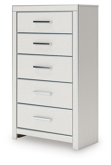 Zuraleus California King Upholstered Bed, Dresser, Mirror, Chest and Nightstand