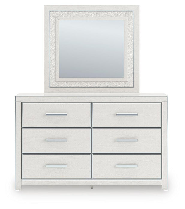 Zuraleus Queen Upholstered Bed, Dresser, Mirror, Chest and Nightstand