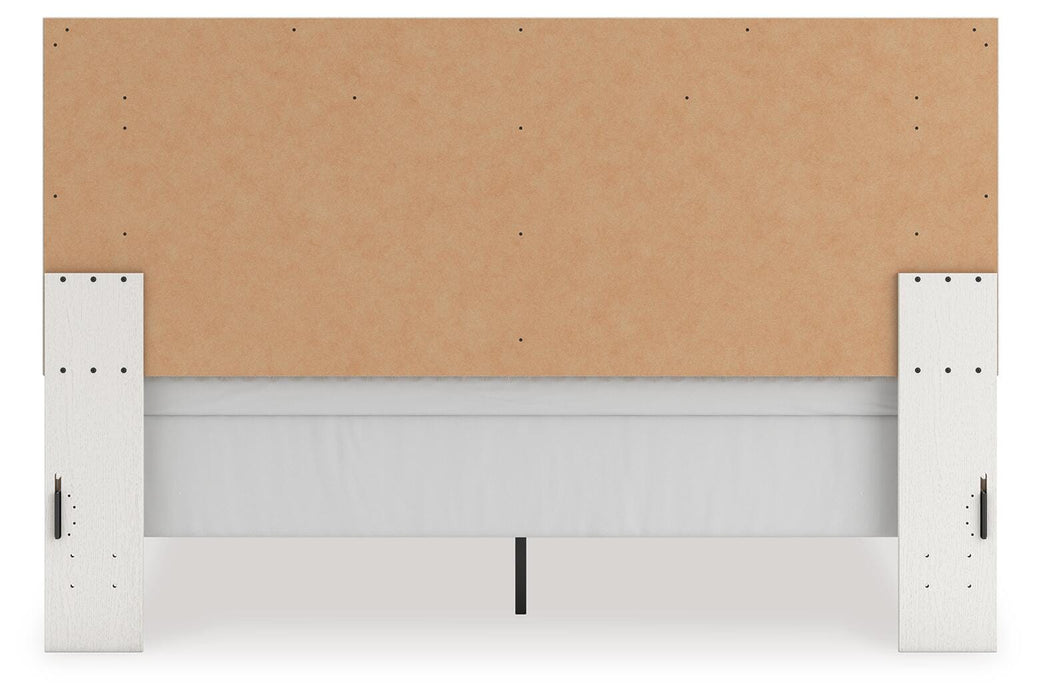 Zuraleus King Upholstered Panel Bed, Dresser and Mirror