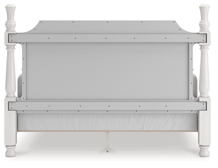 Rowlenstown King Poster Bed, Dresser, Mirror and Nightstand