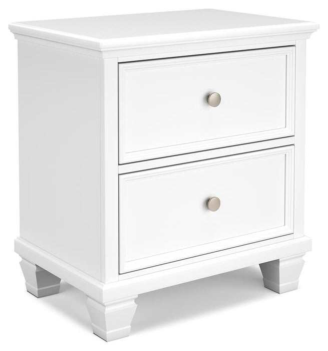 Fortman Queen Panel Storage Bed with Mirrored Dresser and Nightstand