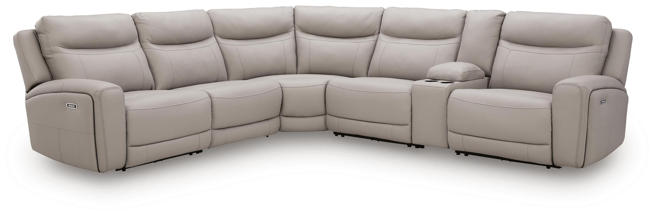 Gravier 6-Piece Power Reclining Sectional with Storage Console