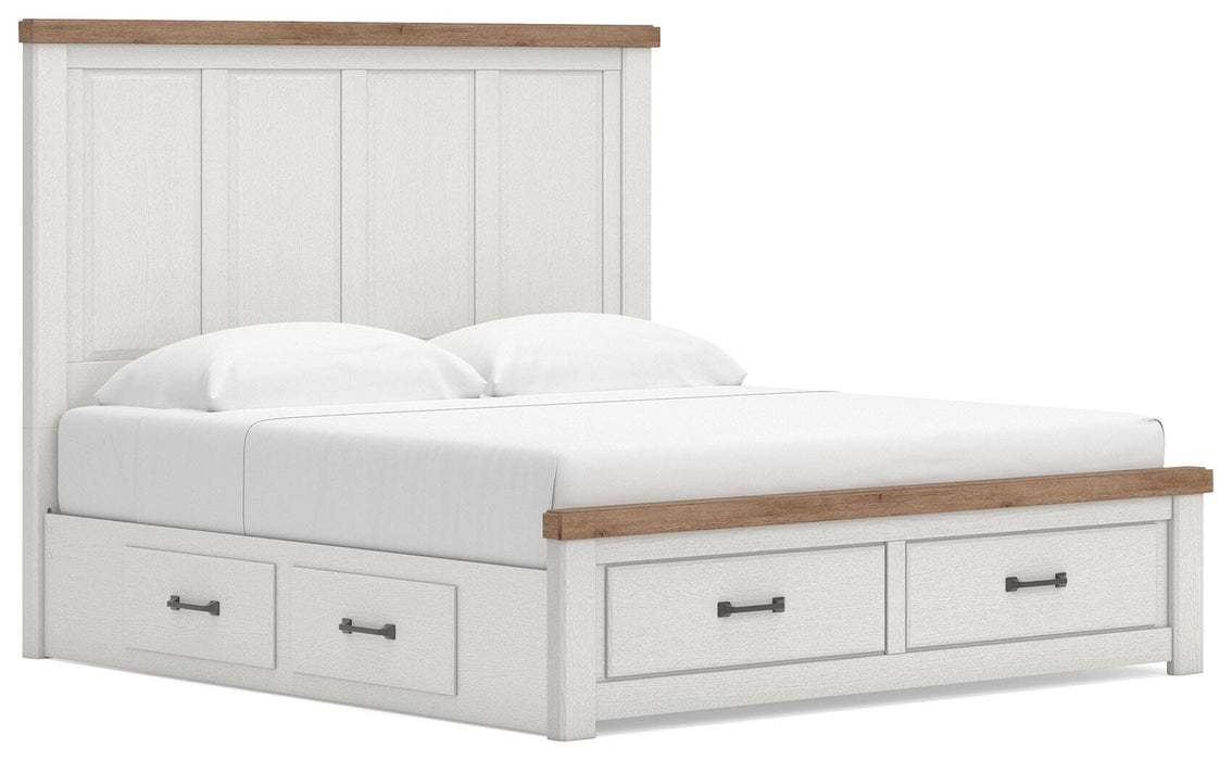 Savonport King Panel Storage Bed, Dresser and Mirror