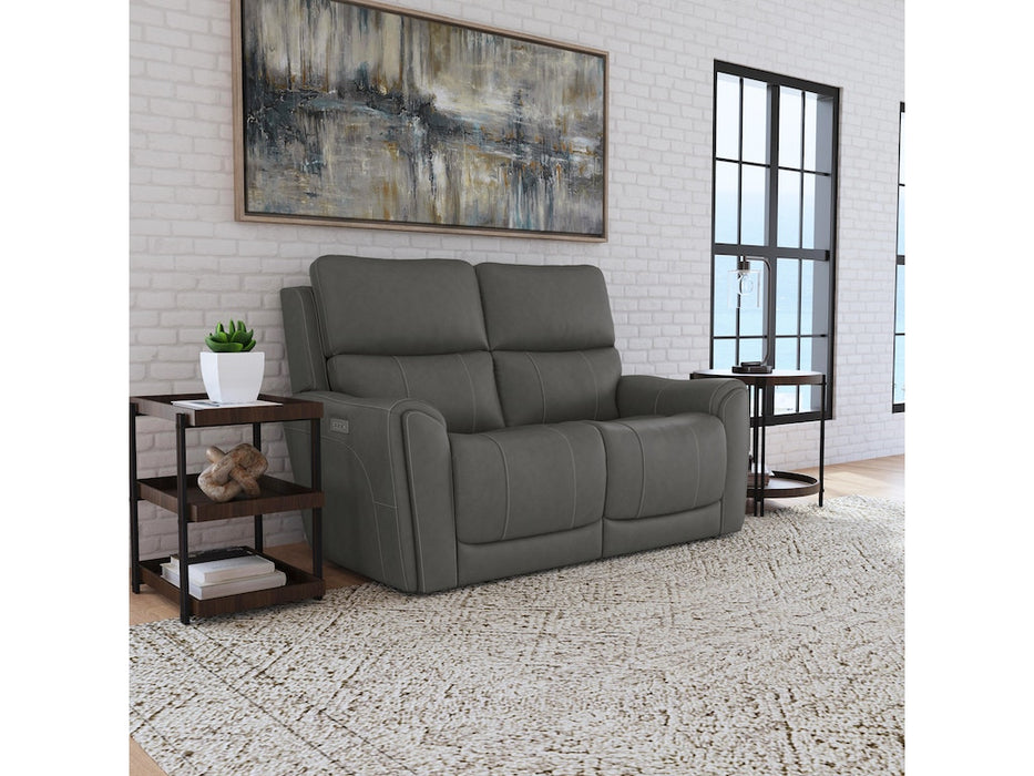 Carter Power Reclining Loveseat with Power Headrests and Lumbar