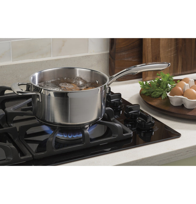 GE® 30" Built-In Gas on Glass Cooktop with Dishwasher Safe Grates