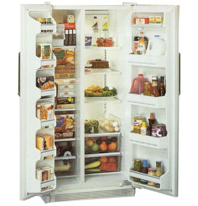 GE® Side-by-Side, No Frost, 616 Liters (Freezer 183 Liters), None Dispenser, Adjustable Glass Shelves