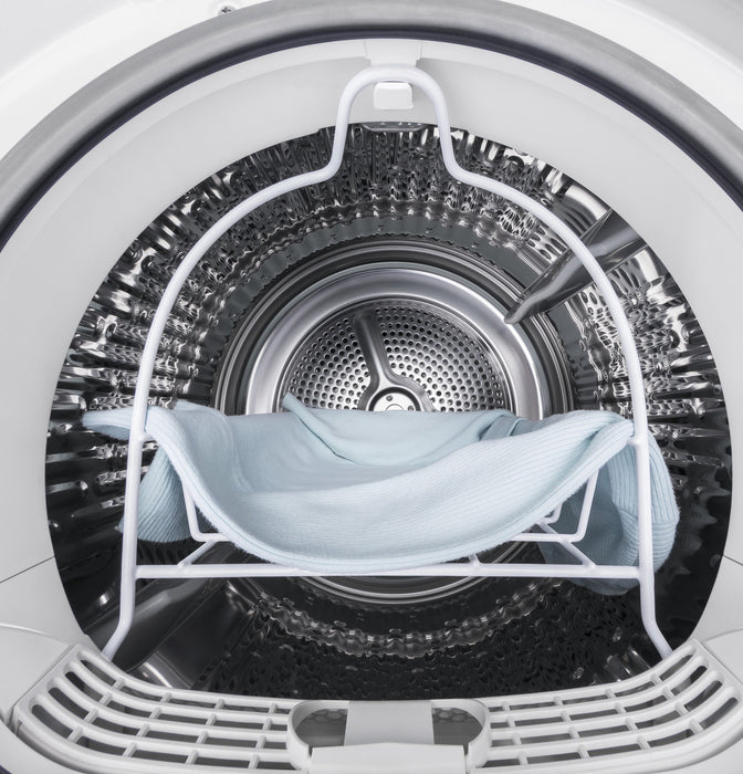 GE® 4.0 cu.ft. Capacity 24" Ventless Condenser Frontload Electric Dryer with Stainless Steel Basket