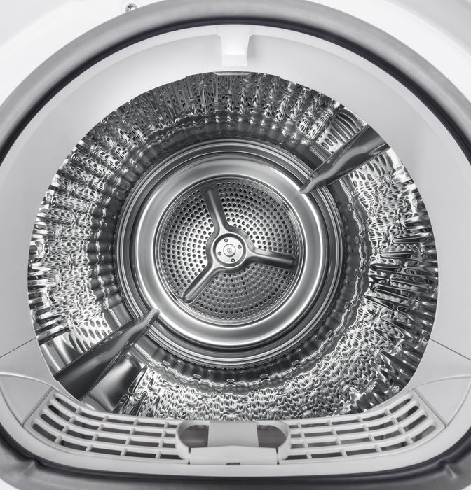 GE® 4.0 cu.ft. Capacity 24" Ventless Condenser Frontload Electric Dryer with Stainless Steel Basket