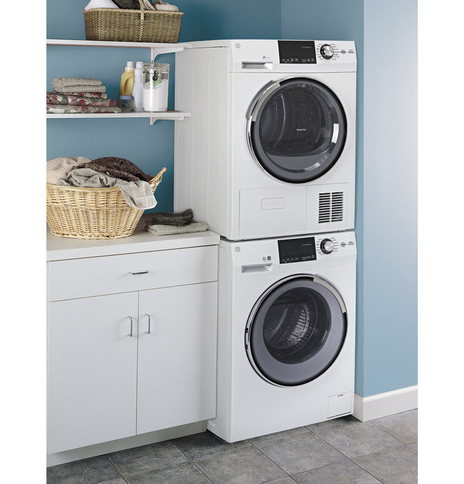 GE® 4.0 cu.ft. Capacity 24" Ventless Condenser Frontload Electric Dryer with Stainless Steel Basket