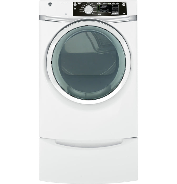 GE® 8.1 cu. ft. capacity Front Load electric dryer with steam