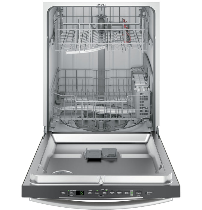 GE® Hybrid Stainless Steel Interior Dishwasher with Hidden Controls