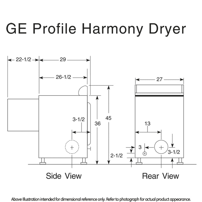 GE Profile Harmony™ 7.3 Cu. Ft. Stainless Steel Capacity Gas Dryer
