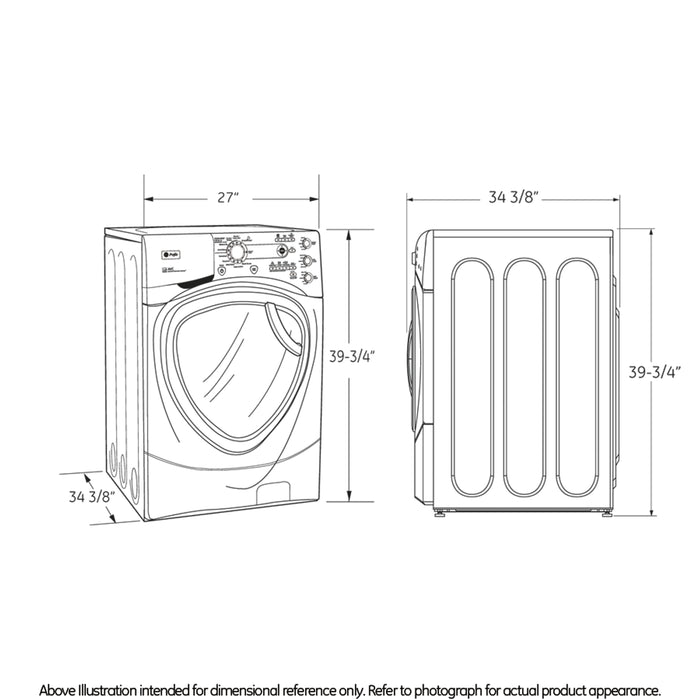 GE Profile 4.3 DOE cu. ft. stainless steel capacity frontload washer with Steam