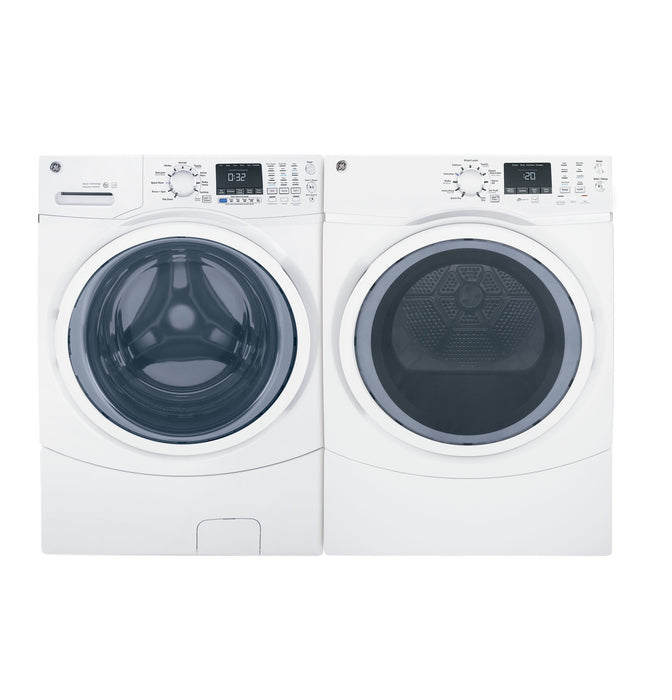 GE® 7.5 cu. ft. Capacity Front Load Electric Dryer with Steam