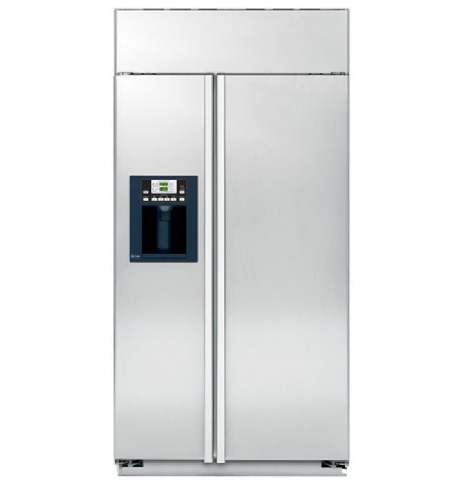 GE Profile™ 42" Built-In Stainless Side-by-Side Refrigerator with Electronic Dispenser