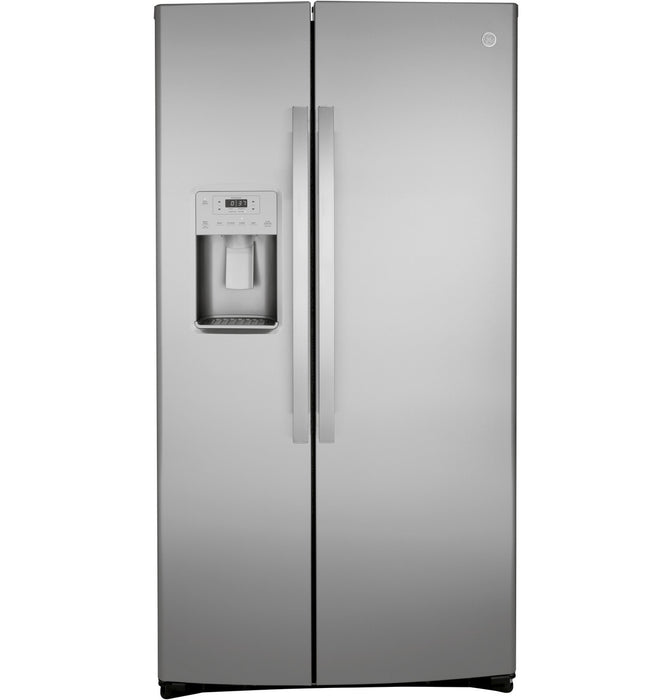 GE® 21.8 Cu. Ft. Counter-Depth Fingerprint Resistant Side-By-Side Refrigerator