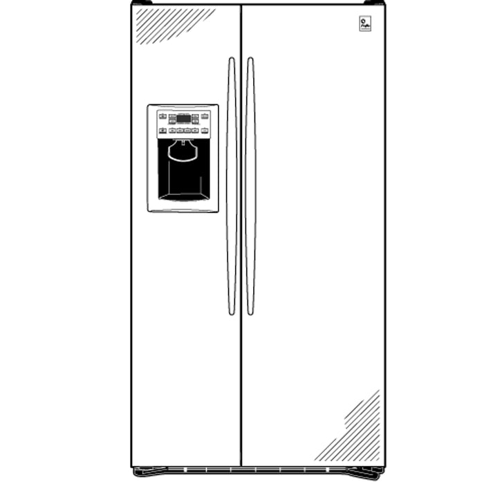 GE Profile™ ENERGY STAR® 26.0 Cu. Ft. Side-by-Side Refrigerator with Dispenser