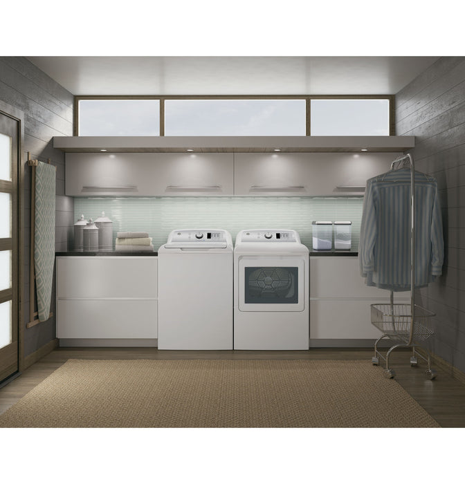 GE® ENERGY STAR® 7.4 cu. ft. Capacity aluminized alloy drum Electric Dryer with Sensor Dry