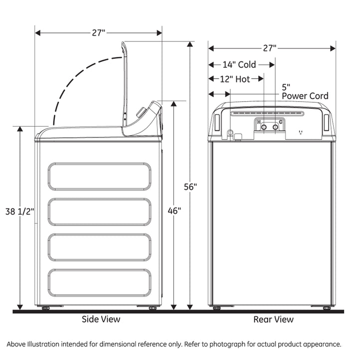 GE® ENERGY STAR® 4.5 cu. ft. Capacity Washer with Stainless Steel Basket