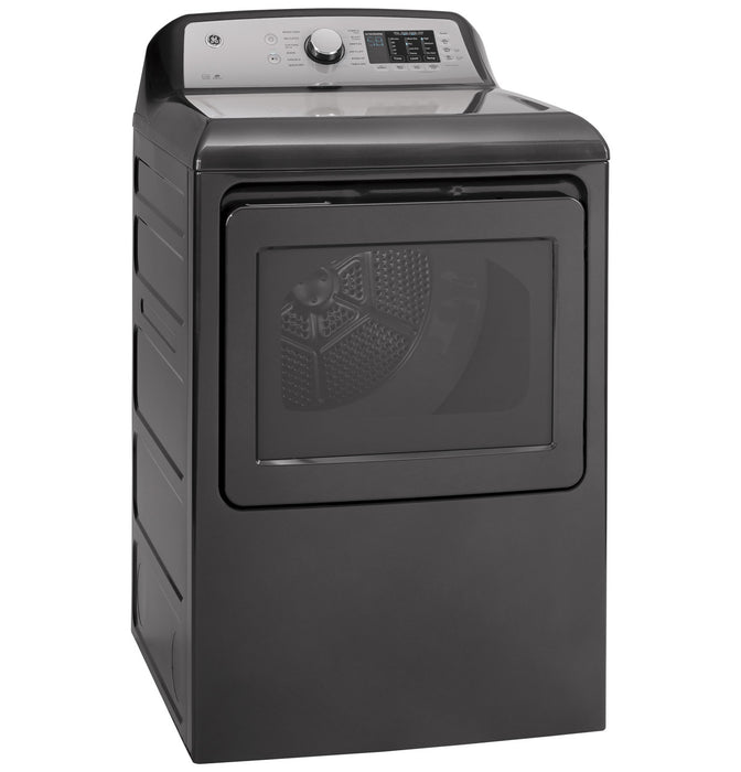 GE® ENERGY STAR® 7.4 cu. ft. Capacity aluminized alloy drum Electric Dryer with Sanitize Cycle and Sensor Dry