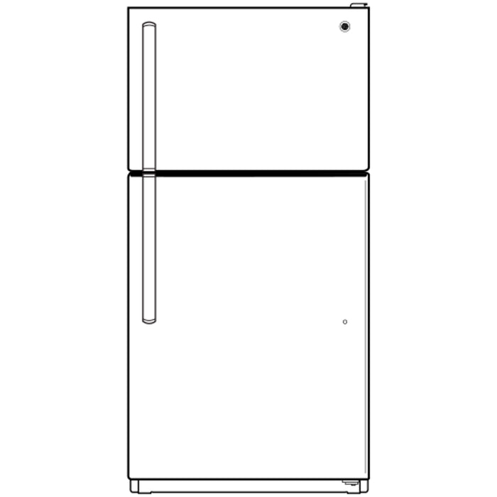 GE® ENERGY STAR® 18.2 Cu. Ft. Top-Freezer Refrigerator