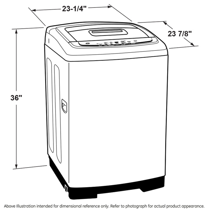 GE® Space-Saving 2.6 DOE cu. ft. Capacity Portable Washer with Stainless Steel Basket