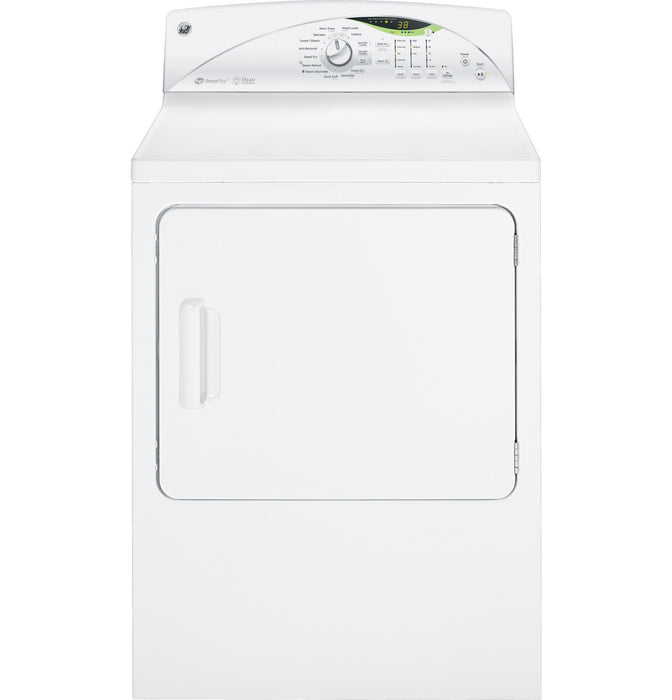 GE® 7.0 cu. ft. capacity gas dryer with Steam and HE SensorDry™