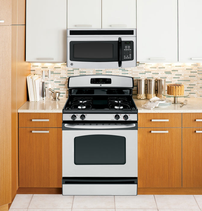 GE® 30" Free-Standing Gas Range with Steam Clean